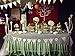 JInSEY 3 Pack Plastic Black White Stripe Tablecloths 54