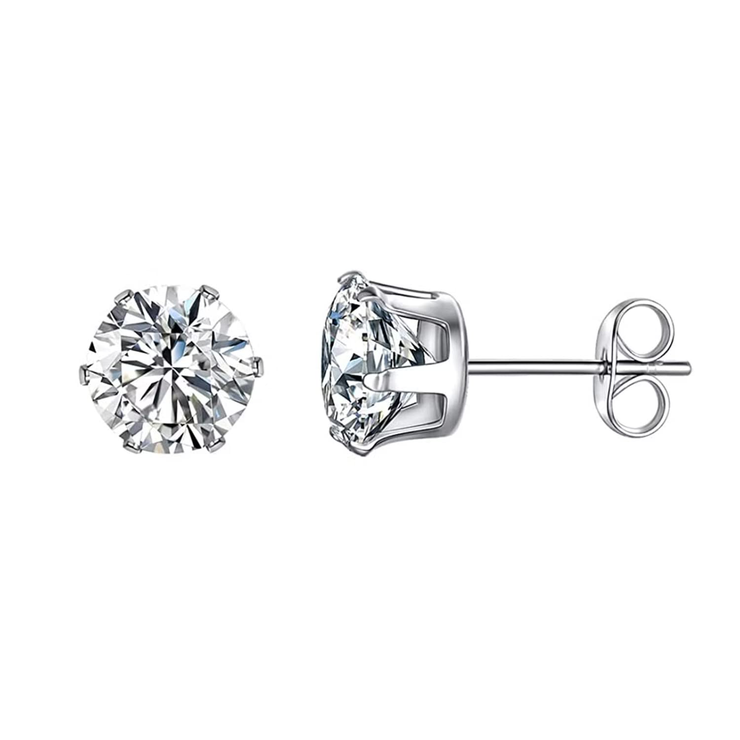 Via Mazzini Stainless Steel No-Rusting No-Tarnish 7mm Everyday Wear Round Stud Earrings For Men And Women (ER2135) (B0BVMPR97R) Amazon Price History, Amazon Price Tracker