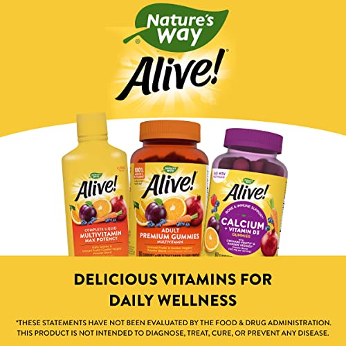 Nature's Way Alive! Max Potency Liquid Multivitamin with Antioxidants Beta Carotene, Vitamins C & E, and Food-Based Blends, Citrus Flavored, 30.4 Fl. Oz. - Image 7