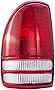 Dorman 1610464 Driver Side Tail Light Assembly Compatible with Select Dodge Models
