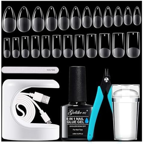 Gelike EC Gel Nail Extension Kit with UV Lamp Cover
