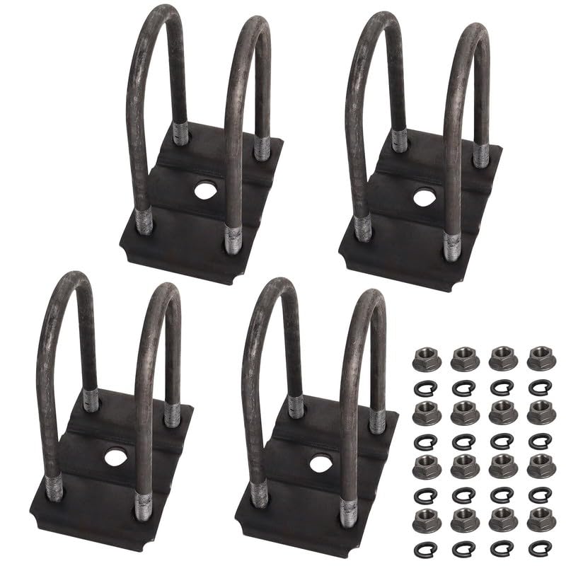#US Replacement Part for Trailer U Bolt Kit for 5200-7000lbs 3" Round Axle, Heavy Duty Trailer Axle U ... lawnPart#273520