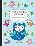 Owl Composition Notebook: 120 page, notebook for school, composition book, art by Anna Nadler (Anna's Notebooks)