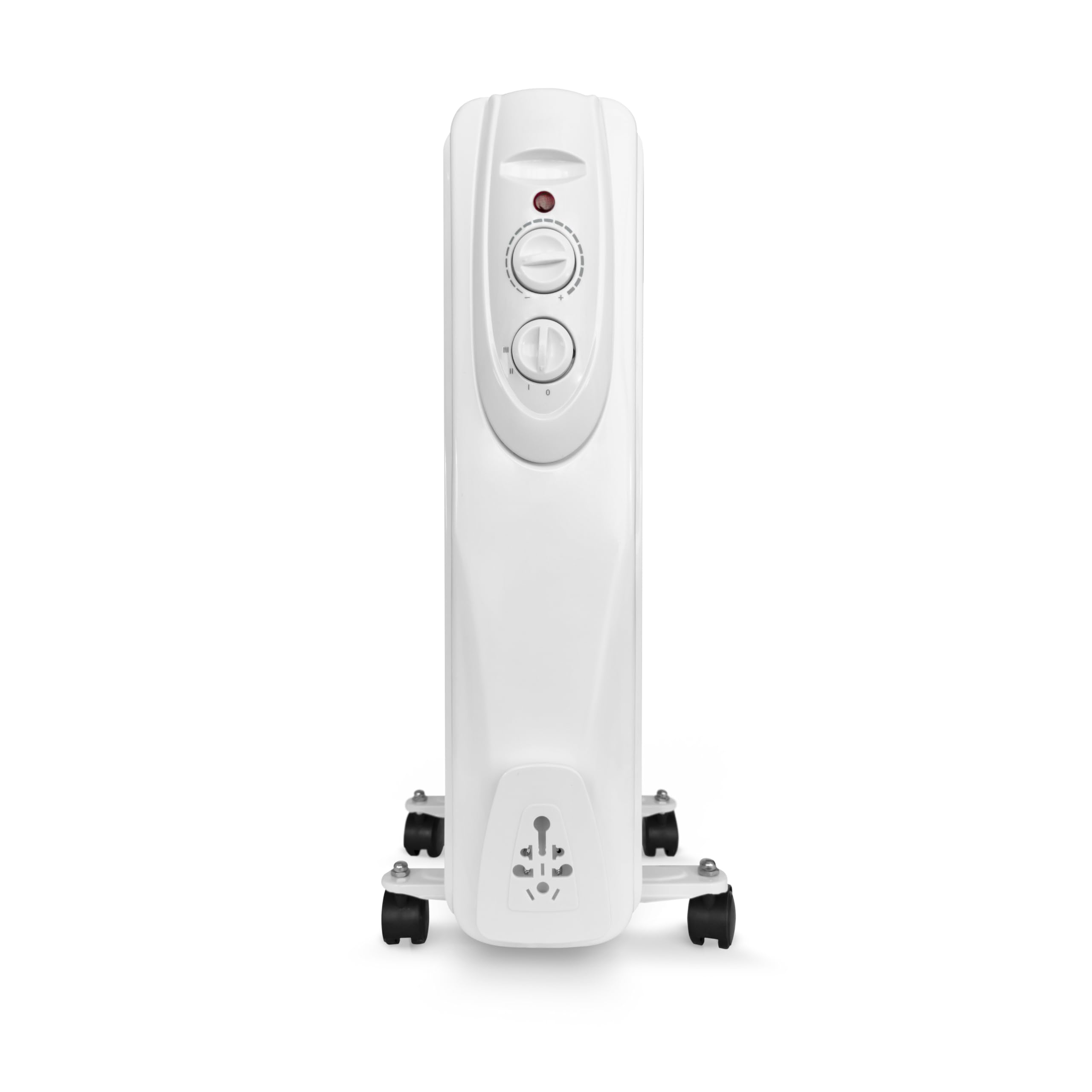UNIVERSALBLUE | Radiador Aceite Blanco 1500W | Calefactor Eléctrico de Aceite Bajo Consumo | 9 Elementos Calefactores | Silencioso | Sistema de Seguridad | Termostato Ajustable