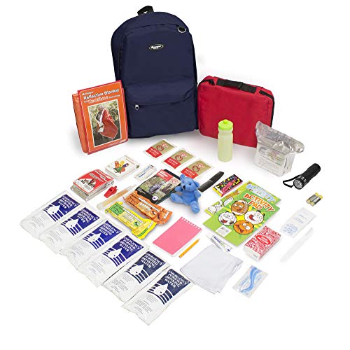 Emergency Zone - Keep-Me-Safe - Kit de supervivencia de emergencia para niños de 72 horas - Azul marino