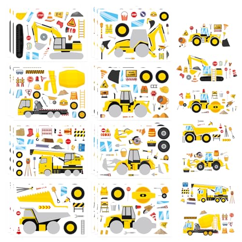 Make a Face Sticker Make Your Own Vehicle Truck Excavator Stickers