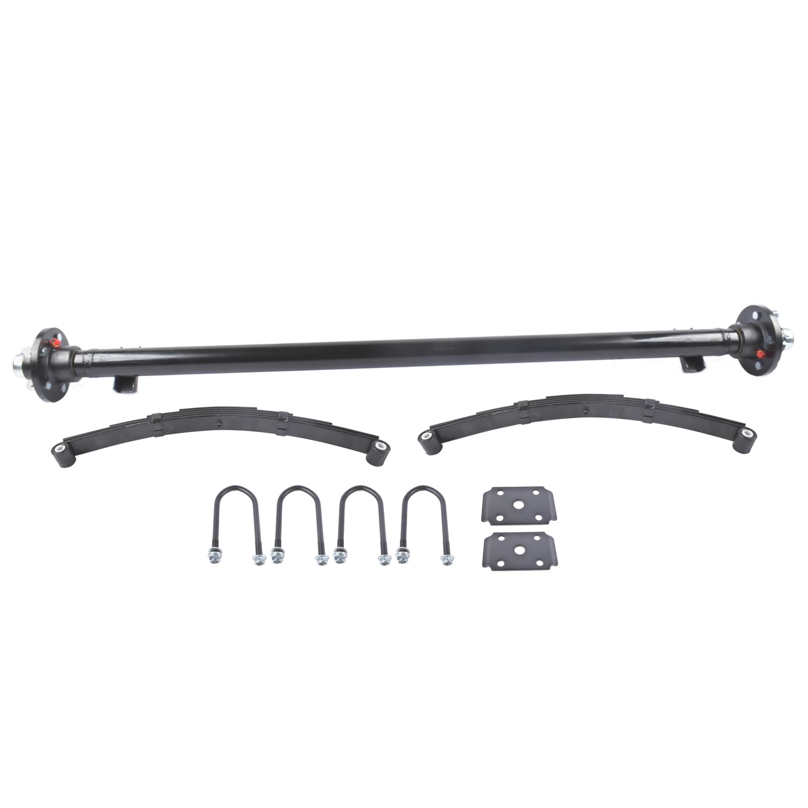 Photo 1 of Getanye 3,500lbs Trailer Axle, 60HF 48SC, 5x4.5 Bolt Pattern, 5 Leaf Springs, 60" Hubface, 48" Spring Center, 4 U-Bolts, 3.5K Utility Boat ATV Cargo RV Axle