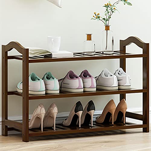 zapatero armario exterior Zapatero estante de entrada de bambú de varios niveles organizador de almacenamiento estante multifuncional para el hogar ideal para pasillo sala de estar y dormitorio