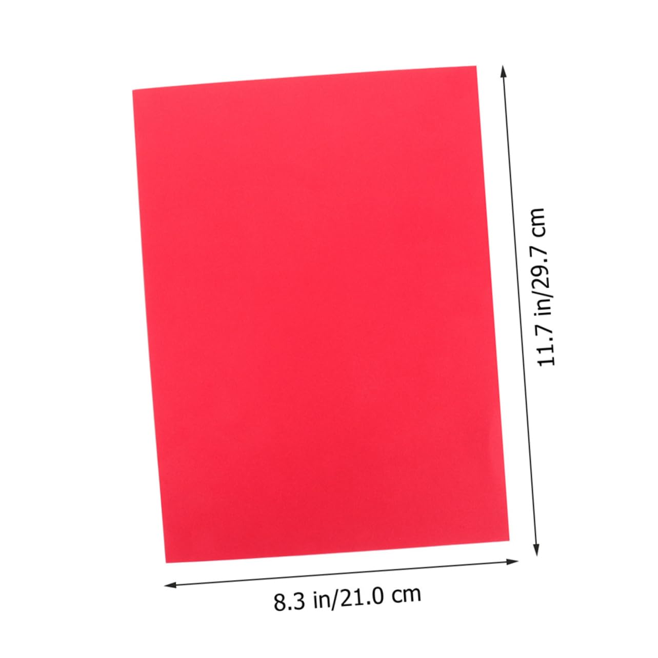 STOBOK Rotes Bastelpapier A4, 100 Blatt Papier für Karten und Handgemachte Grußkarten für Heimwerkerbedarf und Kunstprojekte
