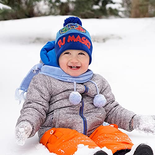 Image of PJ Masks Boys Winter Accessory Hat And Mittens Set, Toddler Beanie For Kids Ages 2-4