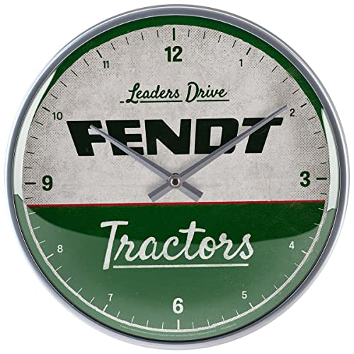 Nostalgic-Art Horloge rétro, Fendt – Tractors – Idée de Cadeau pour Fans de tracteurs, décoration Murale Cuisine, Design Vintage, Ø 31 cm