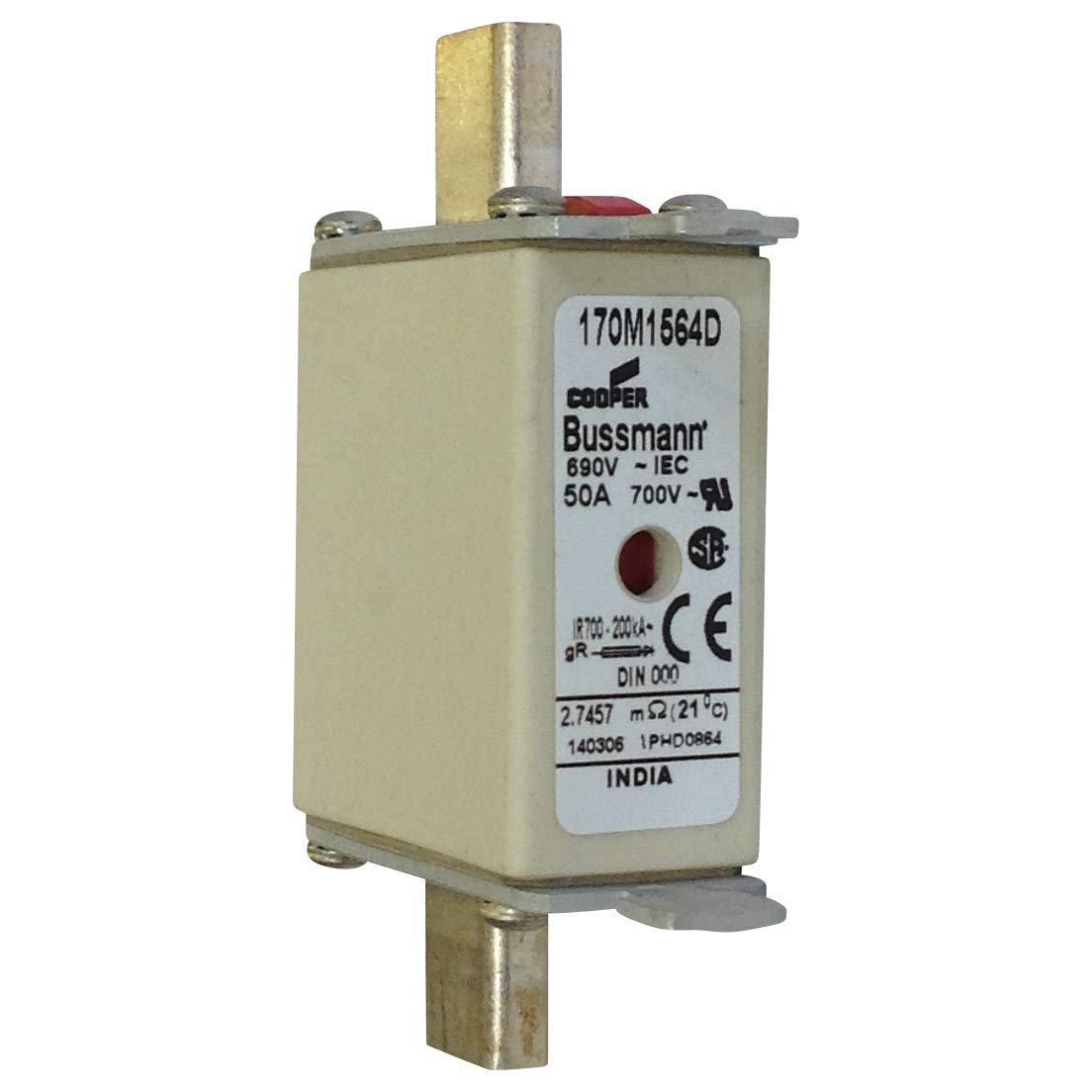 Fusibles Eaton Bussmann 170M1564D 50A 690V - Lot De 10 En Boîte