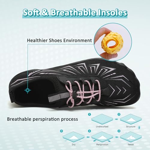 Image of ziitop Water Shoes for Men Women Beach Barefoot Swim Rock Climbing Pool Shoes Socks, Anti-Slip Breathable Quick Dry Lightweight Slip-on, Outdoor Sport Hiking Walking Boating Fishing Diving Surfing
