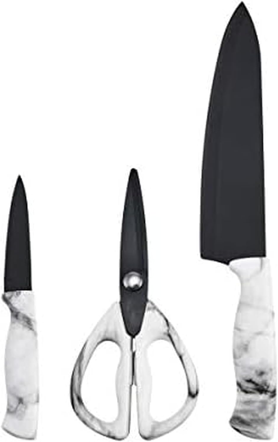 Farberware Marble Knife Set, one Size, White