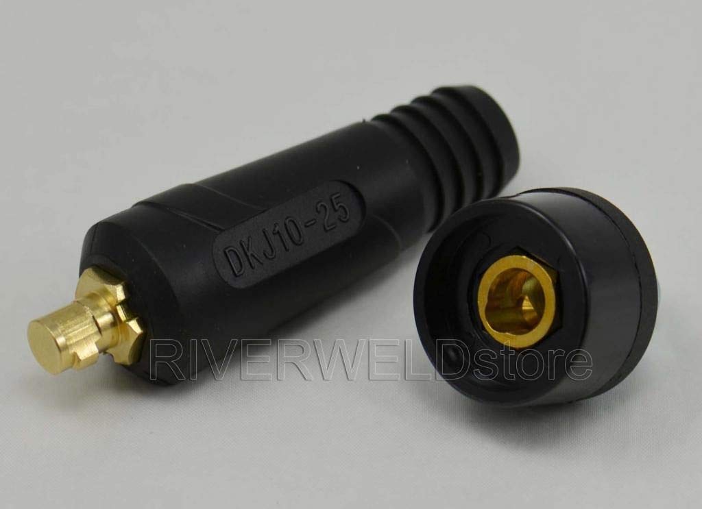 Connettori Cavo Saldatura TIG - Set 4 Pezzi Con Prese E Spine Stile Euro Da 200 Amp - Foto 6