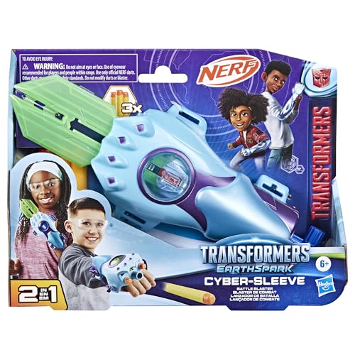 Transformers EarthSpark Cyber-Sleeve Battle Blaster with 3 Nerf Darts and Cyber-Sword, Interactive Role Play Toys for Boys and Girls Ages 6 and Up - image 2