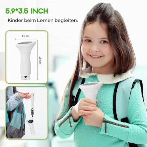 Digitales Mikroskop für Kinder, 1000X, Foto & Video (Weiß) – Ansicht 2