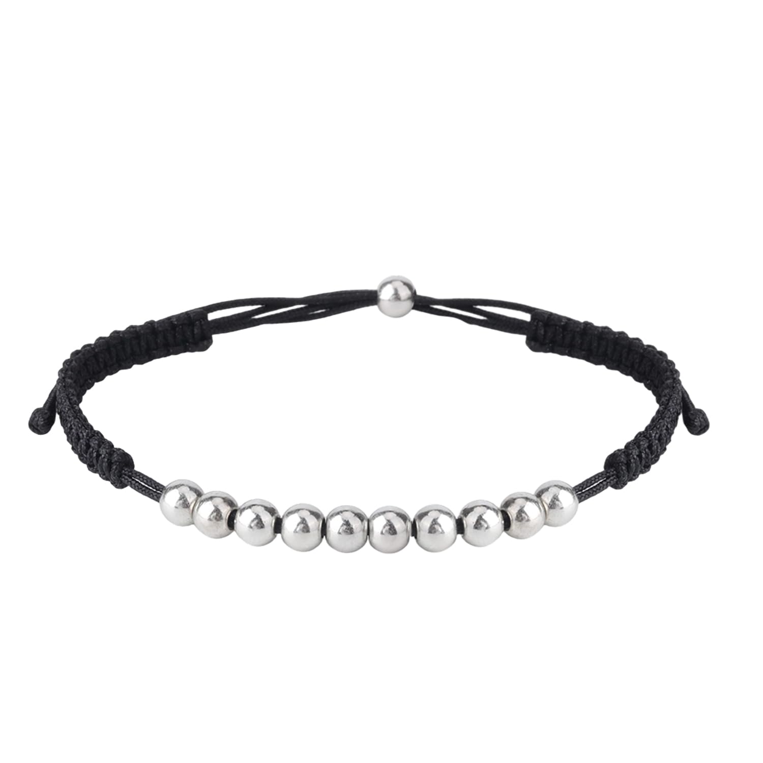 Mikovivi Golf Score Counter Beads Bracelet, Adjustable 10 Beads Stroke Shot Clicker Count Keeper Bracelet Wristband Gift Stylish Golf Accessories Jewelry for Women Men (Black)