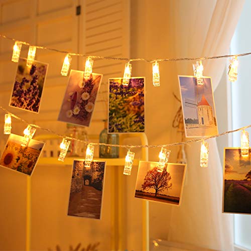 Magnoloran Photo Clip String Lights Led Battery Operated Fairy Clip Twinkle Lights For Hanging Photo Pictures,Home Bedroom Wall Halloween Thanksgiving Christmas Party Wedding Festival Decor #TOP3