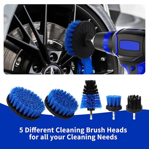 31 Pièces Kit Nettoyage Voiture,Kit de Brosse Nettoyage Voiture pour l'intérieur et l'extérieur, Car details Brush car Wast set, kit de Nettoyage de voiture pour Fentes de Ventilation,Roues,Surfaces – Image 5