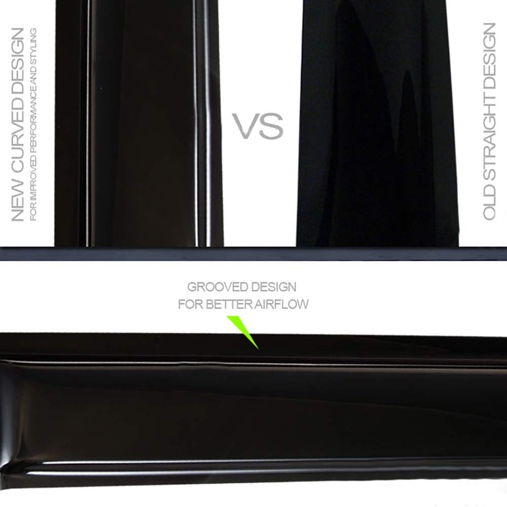 R&L Racing Window Deflector Vent Visors Compatible with 2009-2010 Chevy Traverse | Dark Smoke Sun/Rain Guards Side Window Ventvisor - 4 Piece Set