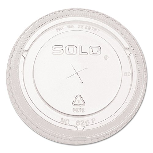 SOLO Ultra Clear Flat Cold Cup Lids (100 Pack)
