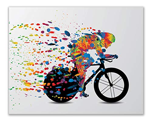 Ironman Triathlon Wall Art Decor - Set Of 3 (8X10) Poster Photos - Swimming Bike Run Race Mens Women's Sport #TOP6