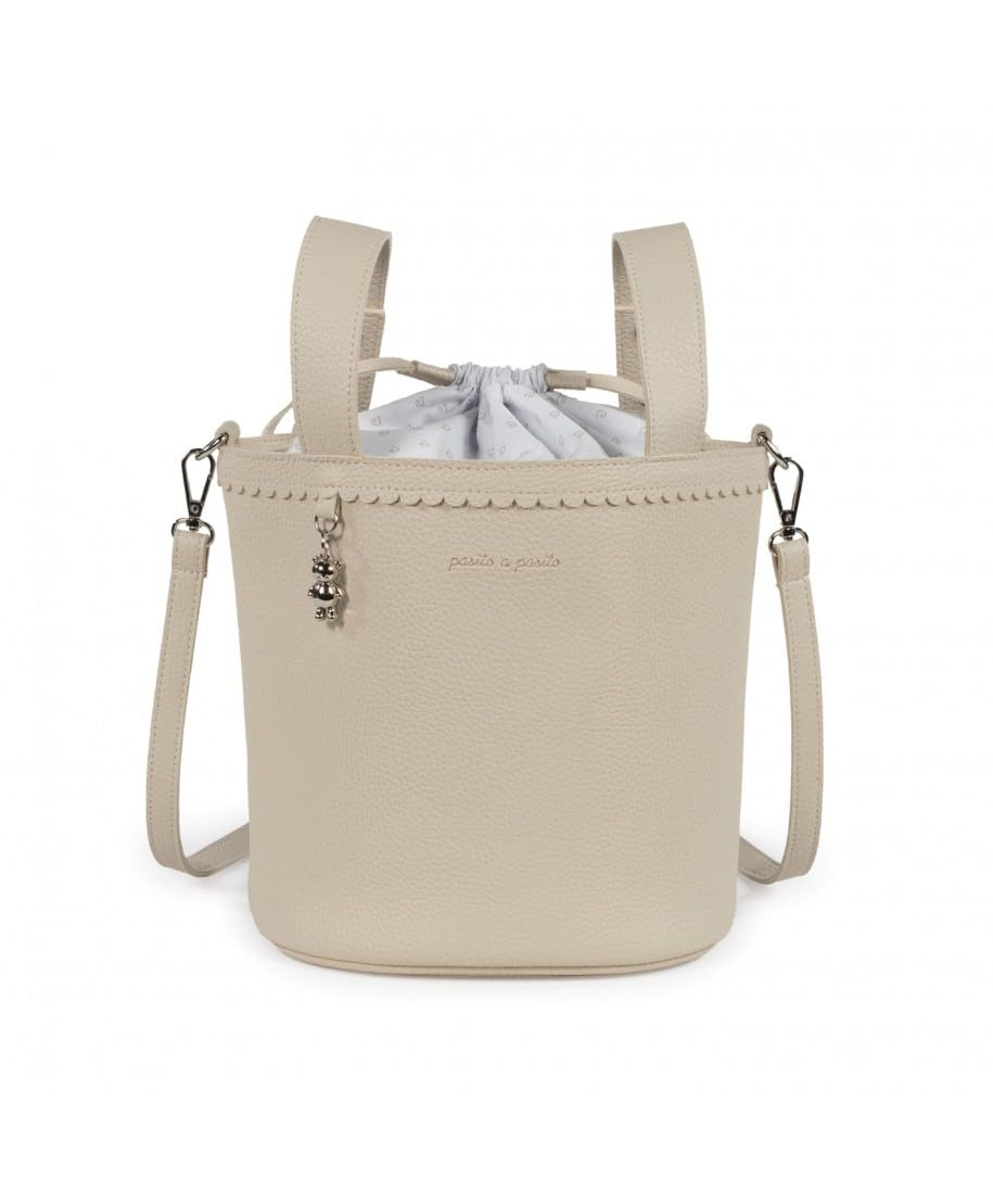 Pasito a Pasito Bolso Bucket Icon, beige, M