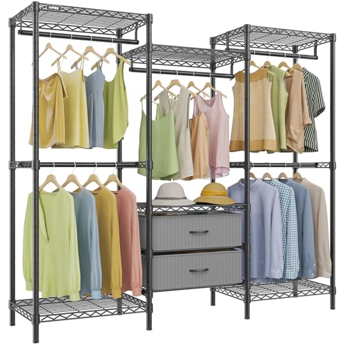 Image of VIPEK V20 Plus Clothes rack for Bedroom /Walk-in Closet, Black