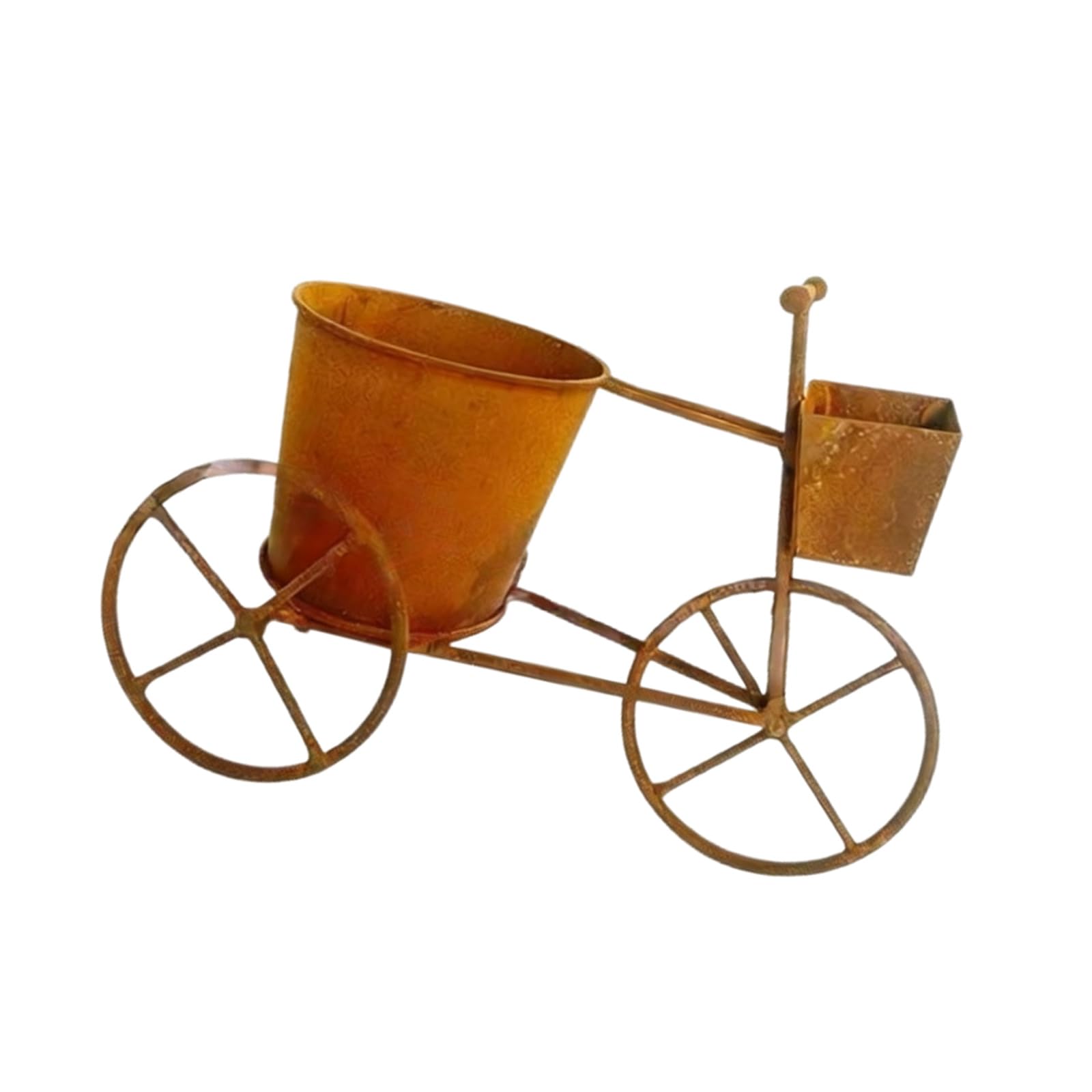 yanzunlrn Classical Wrought Iron Creative Bike Flower Container Home Furnishing Outdoor Gardening Metal Flower Container Courtyard Garden Decoration Balcony Deck Farmer Box