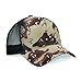 Beechfield Retro Camouflage Snapback Trucker Cap (One Size) (Midnight Camo)