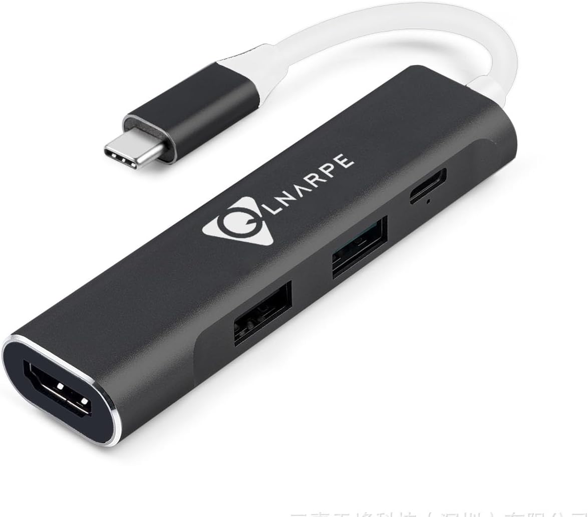Hub USB Tipo C 4 en 1 con USB 3.0 HDMI Audio y Carga PD