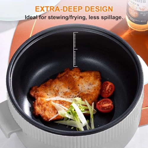 Elektrischer Hot Pot 2,2L mit Dampfgarer für Wohnheim, Wohnmobil & Camping – Ansicht 5