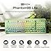KiiBoom Phantom98 Lite 96% Kabellose Mechanische Gaming-Tastatur, VIA-Programmierbar, Cremefarbene Tastatur mit Dichtung, 8000-mAh-Akku, Hot-Swap, RGB, NKRO für Win/Mac (Grün, Mochi Schalter)