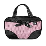 Travel Underwear Organizer Lingerie Bag – Underwear Pouch For Women That Separates Clean & Not-So-Clean Panties - Protect Store & Organize Your Undies & Bikini Bottoms While Traveling - Katie Pink