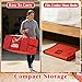 Christmas Tree Storage Bag 7.5 Ft, Heavy Duty 600D Oxford Cloth with Built-in Double Mesh Pockets, Double Zippers & Reinforced Handles (50×16×20in)