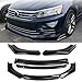 Fit For 2003-2013 In-fini-ti G37 G35 Front Bumper Lip Spoiler Splitter Body + Strut Rods Chin Diffuser,Glossy Black PP