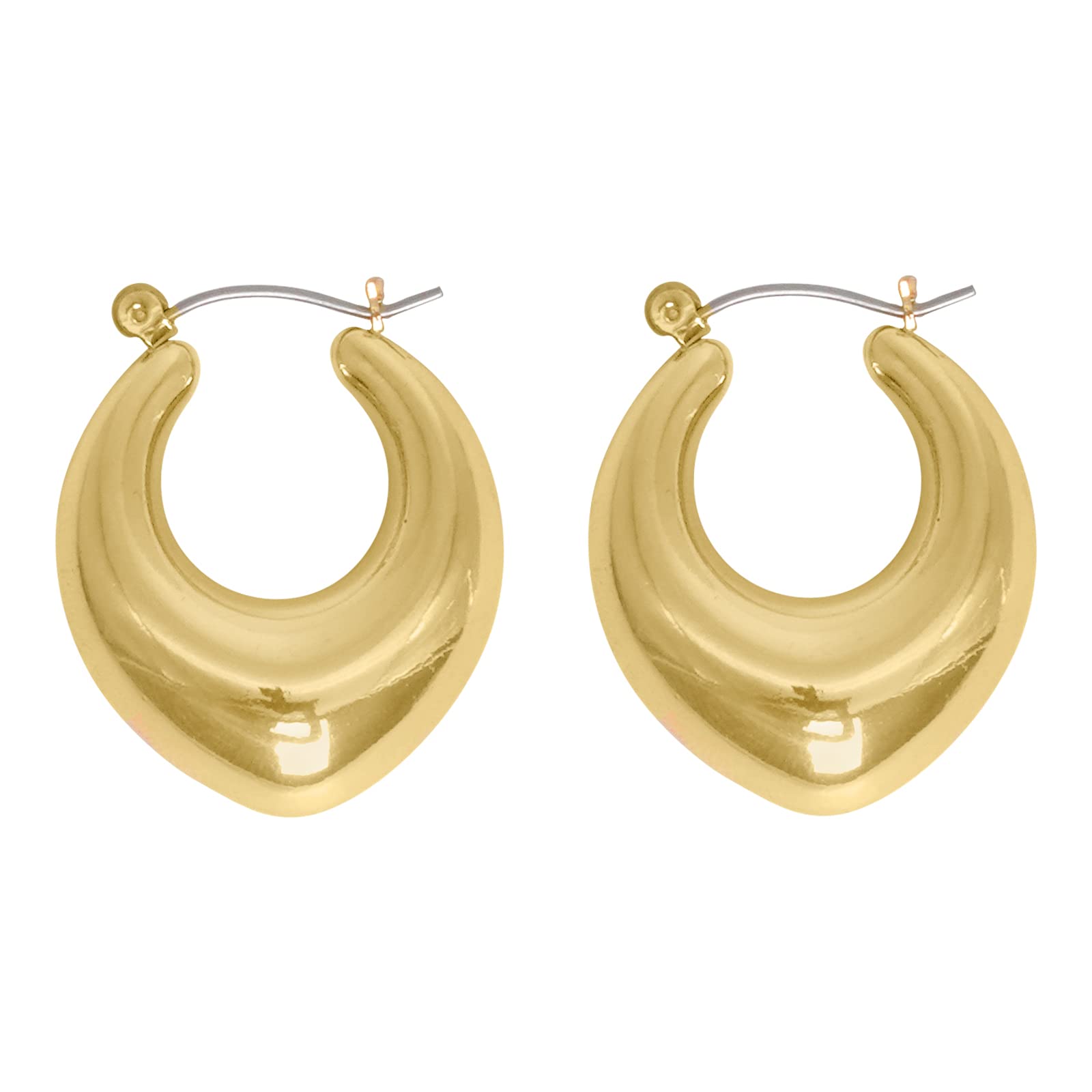 Joker & Witch Minimal Drop Shaped Gold Hoops for Women (B09MD5P6S1) Amazon Price History, Amazon Price Tracker