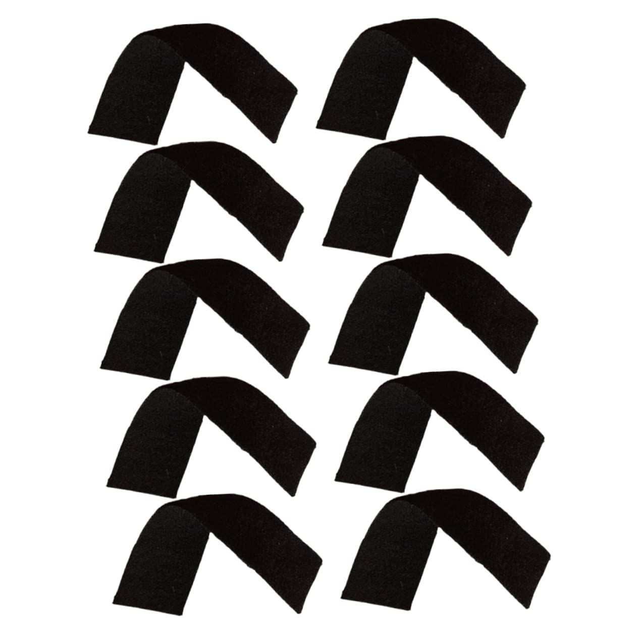 ERINGOGO 10pcs Sound Pad Acoustic Foam Removable Small Absorbing Pads Practice Silencing Mat Supply Musical Instrument Supplies Noise Reducer Cushion Black Wool