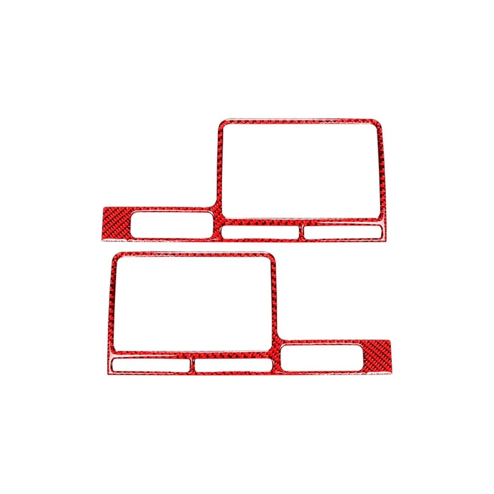 Roadster Central Control GPS Navigations Panel Trim Frame Decoration Sticker Compatible for Nissan GTR R35 Carbon Fiber Accessories Parts(Type4)