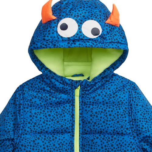 Carter's Boys' Snowsuit Jacket - Winter Coat and Bib Set, New Navy Monster, 2T US