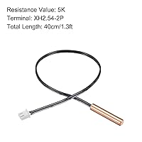 Vista 2 de Sonda de termistor NTC 5K de 1.3 pies de cobre impermeable con sensor de temperatura, [para transmisor digital de temperatura] - 2 piezas