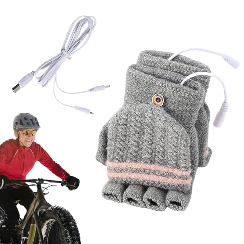 Heated Hand Warmer, Warm Gloves For Typing, Full Finger Heated Gloves, Heated Gloves For Cold Weather, For Skiing Running Cyclin