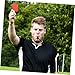 COOLHIYA 10 Pcs Soccer Referee Card Red Football Officials Standard Ejection and Warning Cards Ideal for Sports Games and Referee Kits
