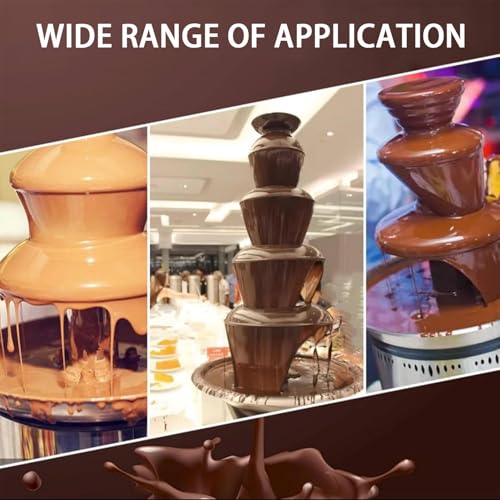 Fuente de chocolate 4 niveles en acero inoxidable miniatura 4