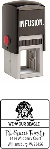 Vista 80 de Infusion Sello de goma cuadrado personalizado para raza de perro (Labrador Retriever)