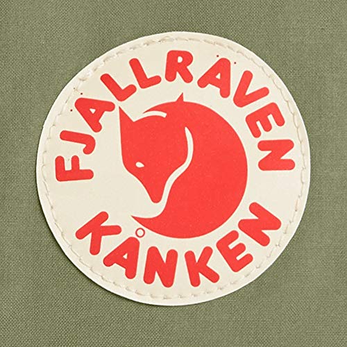 kanken mini deep red folk pattern