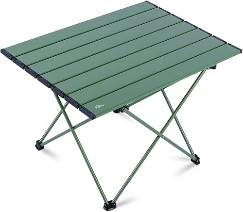 Miniatura 30 de iClimb Mesa plegable de camping compacta ultraligera con bolsa de transporte (azul - S)