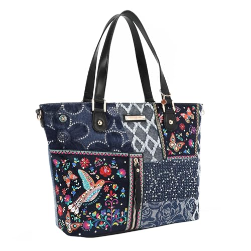 Bolso Nicole Lee Denim Shopper Bosque de Amor miniatura 3