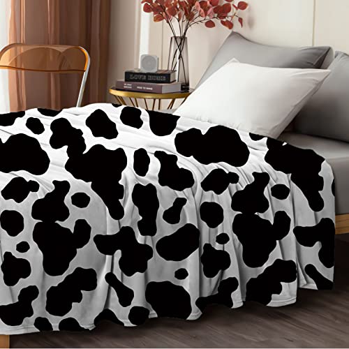 Cooling Blankets For Hot Sleepers - Summer Blanket Cow Print Thin Lightweight Breathable Soft Single Side Cold Feeling Blanket For Bed Couch Sofa, Keep Cool For Night Throw 48X61 Inch #TOP2
